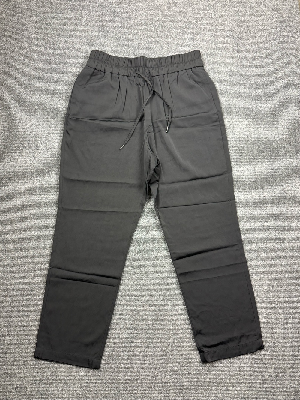 Zara Women's Black Pants Elastic Waistband Drawstring US Size 6